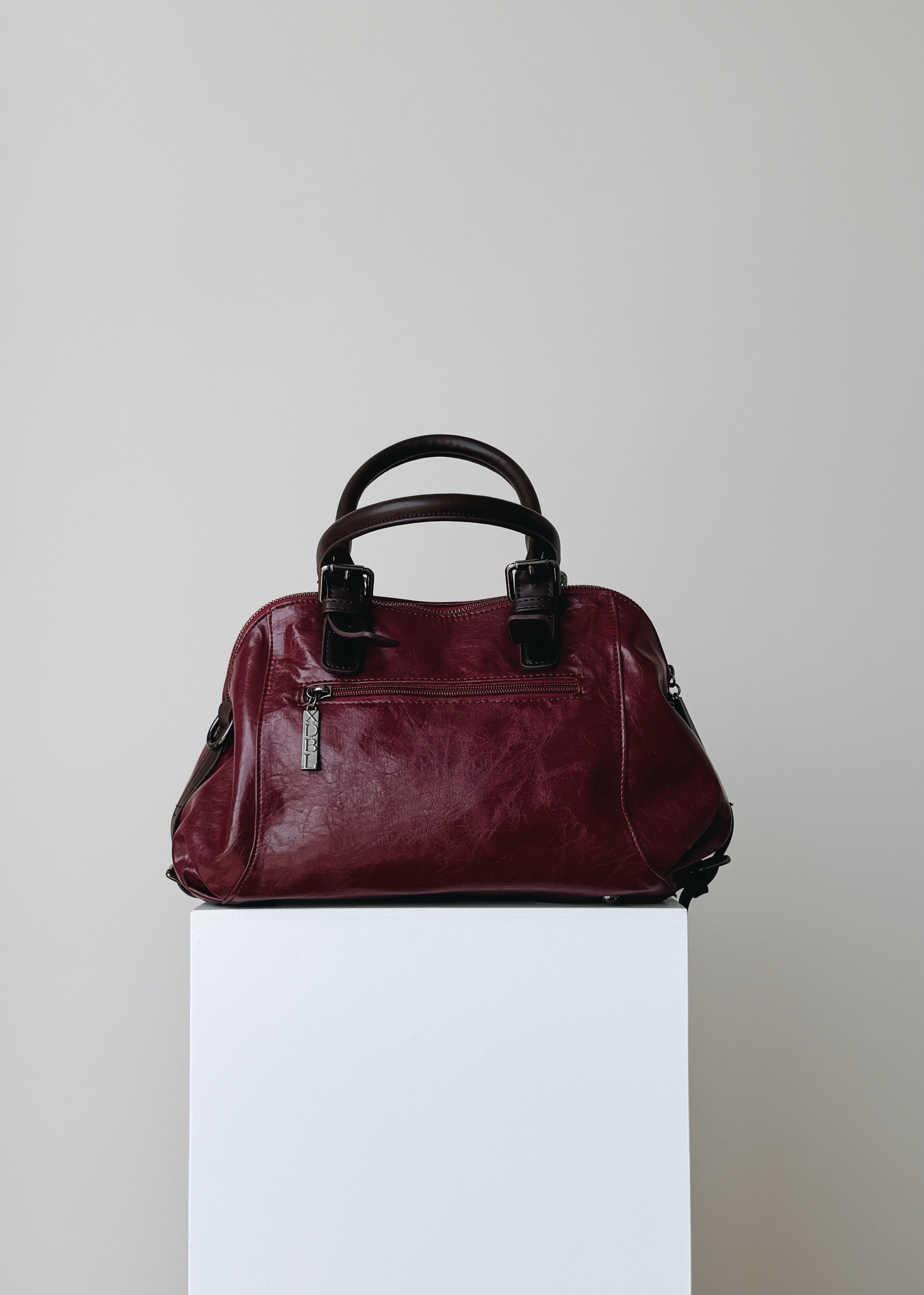 Burgundy Leather Hand Bag
